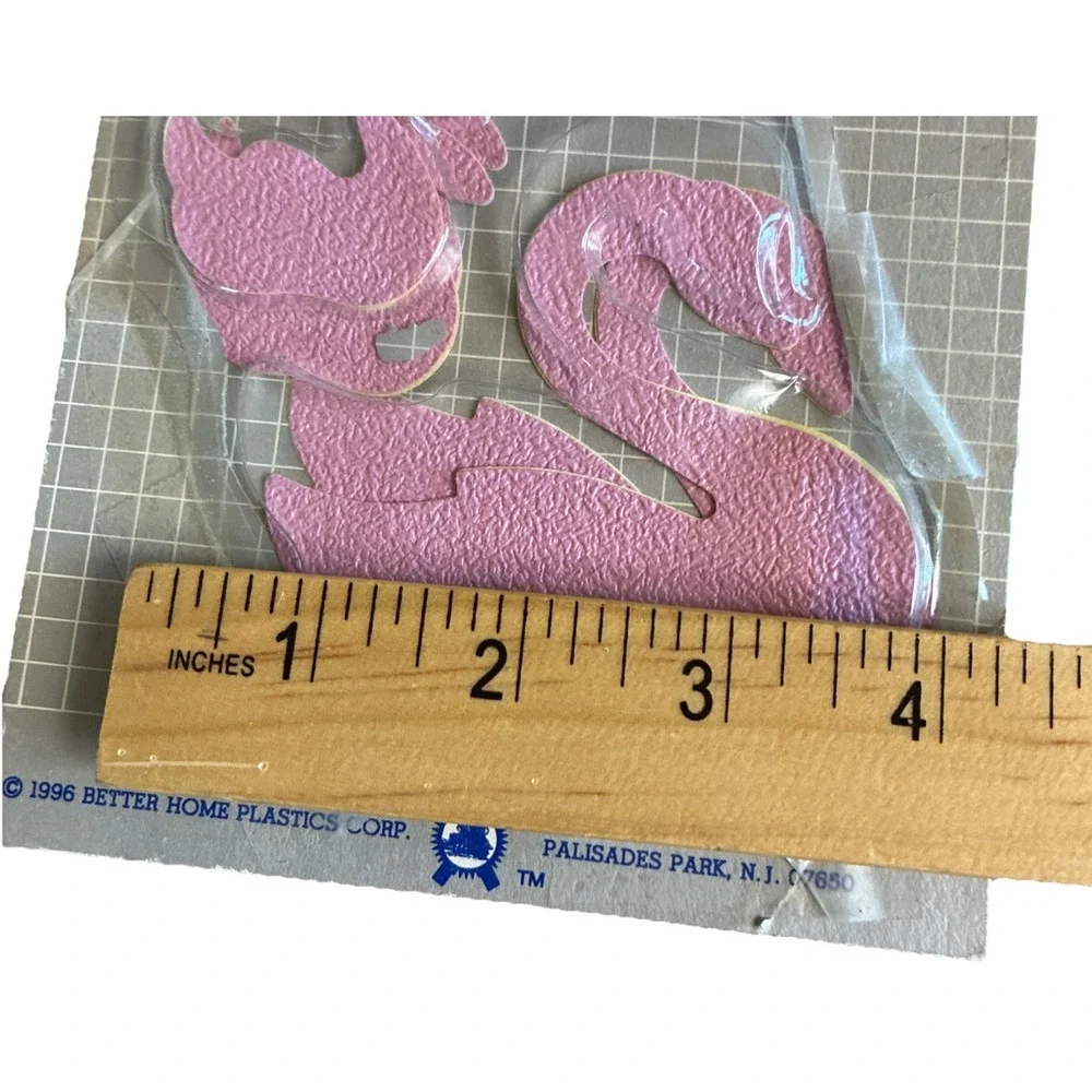 Vintage Bathtub Appliques Swan Pink 11 Pc Better Home 1996 NEW  *Open Box